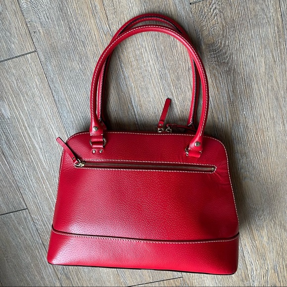Kate Spade - Women’s - Deep Red Structured Bowler Handbag - Picture 4 of 13